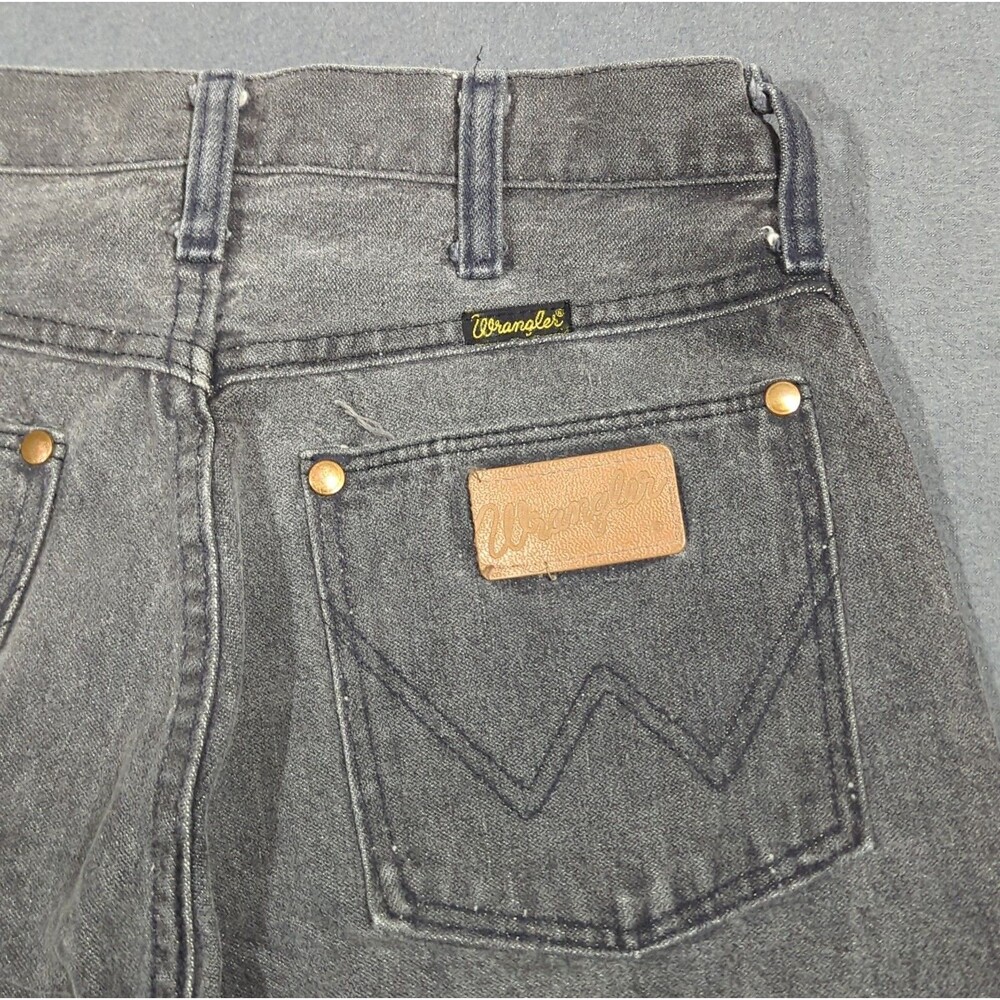 Wrangler VTG Jean 13MBKG Juniors 9 Fits 27x32 Black USA Made Scovill Zip 80s 90s
